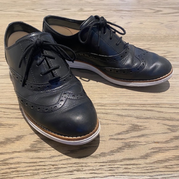 Cole Haan Leather Oxford Loafers - Picture 3 of 4